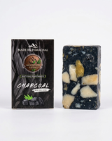 Charcoal soap bar handmade by Mountain Vedic Self Help Group, Chamba