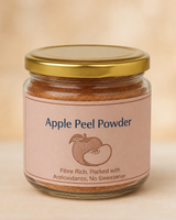 Apple Peel Powder jar, sourced from Himachal Pradesh orchards