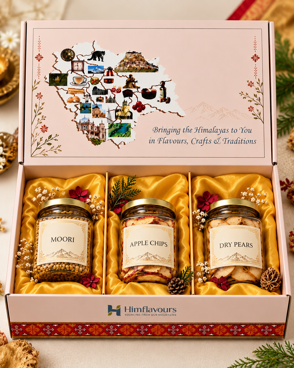 Moodi, Dry Pears & Apple Chips Gift Pack
