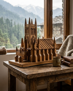 Christ Church Shimla bamboo craft side view