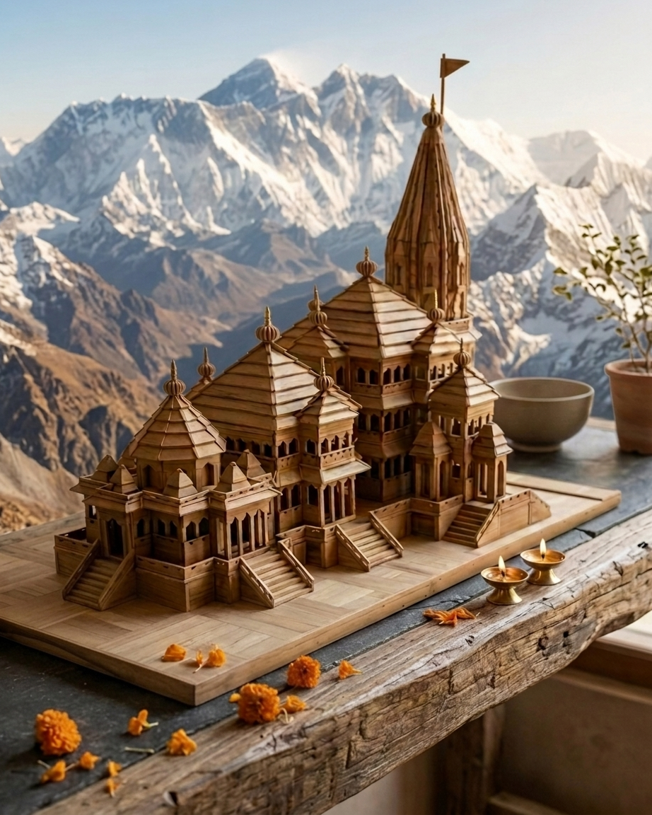 Replica of Shree Ram temple at Ayodhya