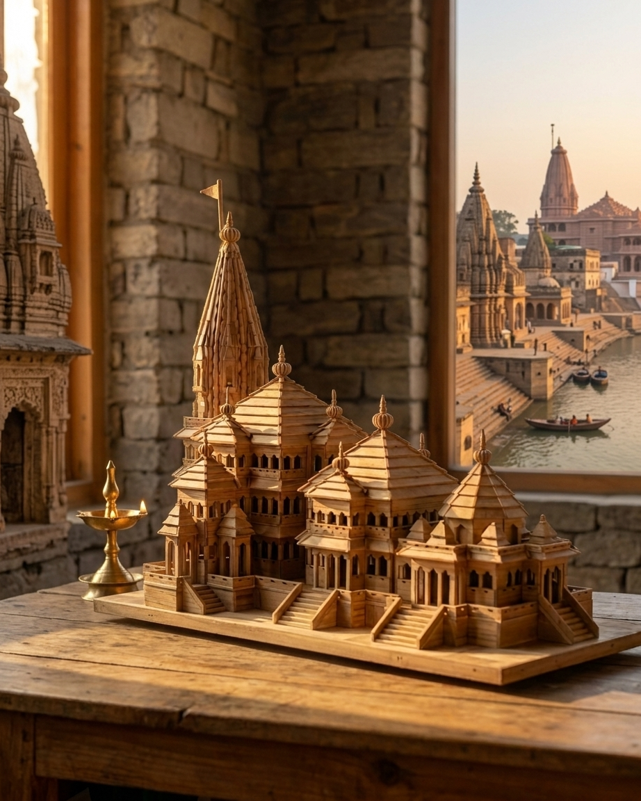 Replica of Shree Ram temple at Ayodhya