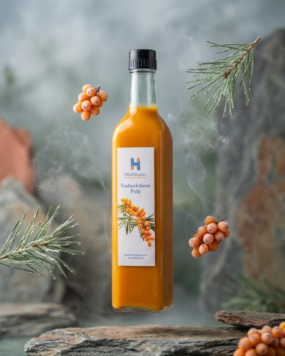 Sea Buckthorn Pulp – 100% Raw & Unwatered (Lahaul Valley)