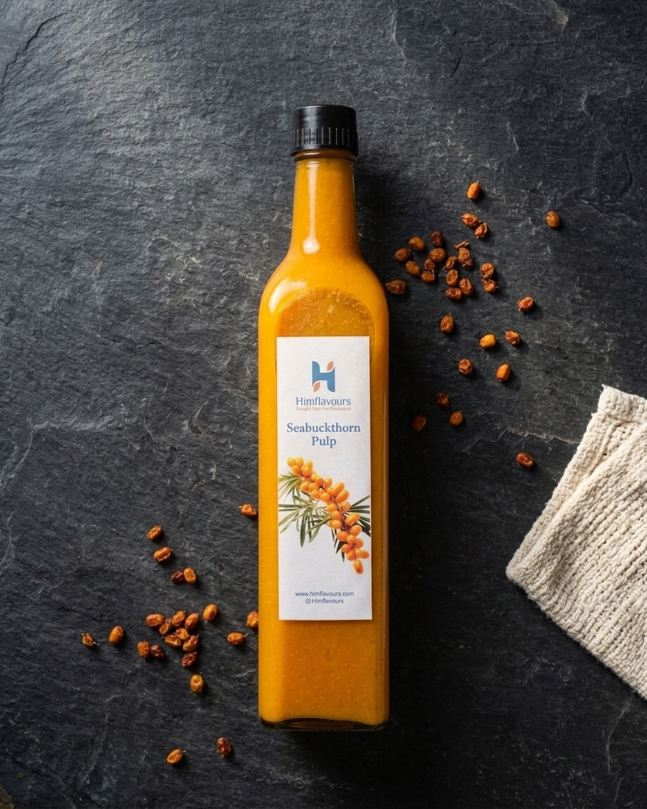 Sea Buckthorn Pulp – 100% Raw & Unwatered (Lahaul Valley)