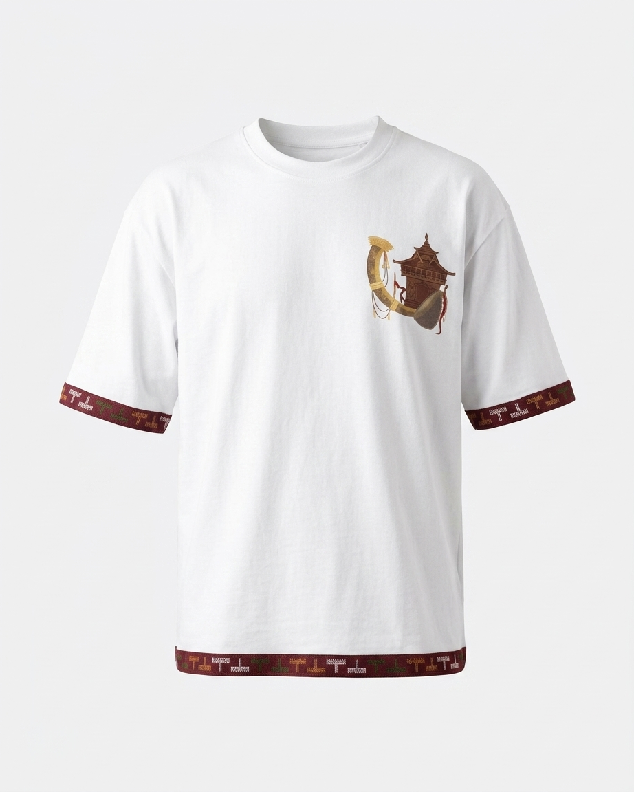 Himachali Oversized Kullu Patti T-Shirt (240 GSM)
