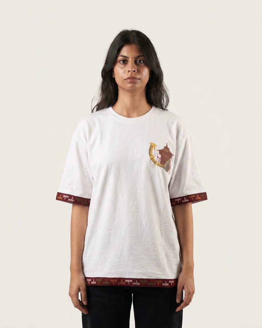 Himachali Oversized Kullu Patti T-Shirt (240 GSM)