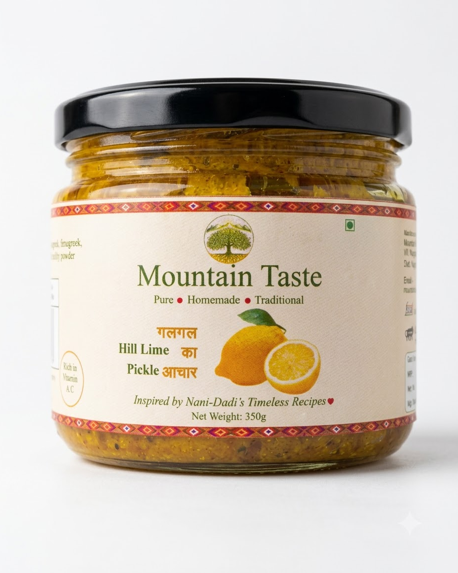 Galgal pickle 350 g jar – homemade Pahadi hill lime pickle from Kullu – Himflavours