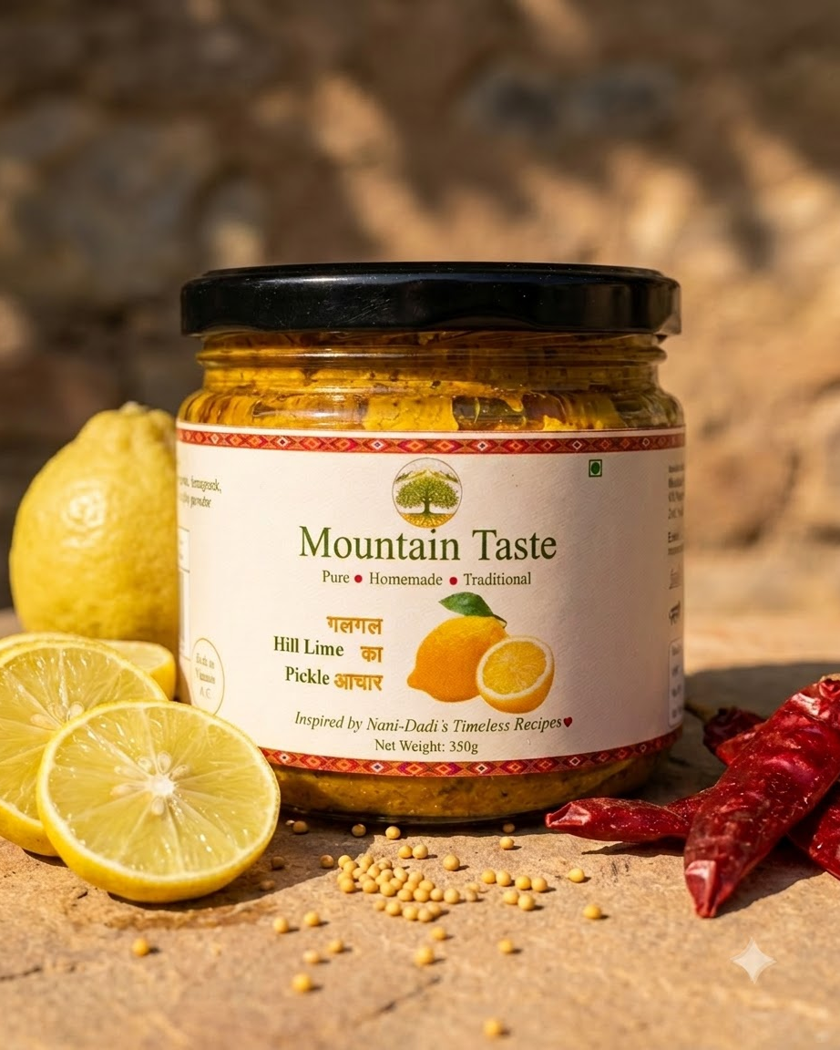 Homemade galgal pickle by Mountain Taste, Kullu – tangy hill lime pickle with jaggery