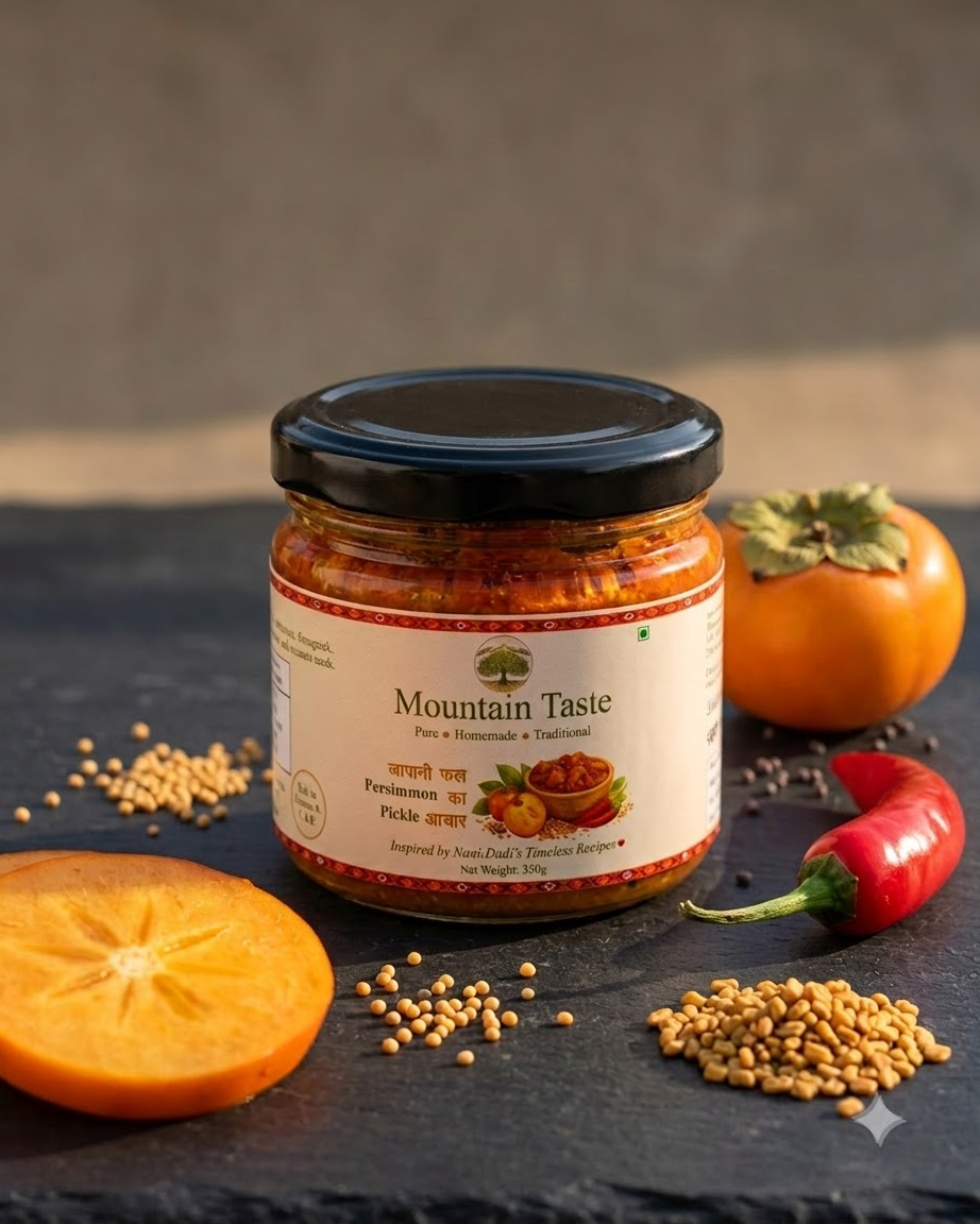 Himachali Japani Phal pickle with Pahadi spices and mustard oil – Himflavours