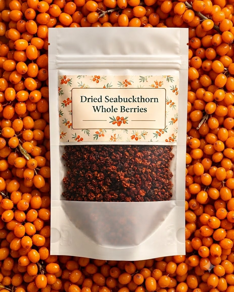 Natural dried sea buckthorn whole berries, nothing added – Himflavours