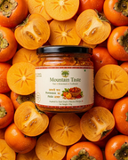 Homemade persimmon pickle by Mountain Taste, Kullu – sweet and tangy, no added sugar