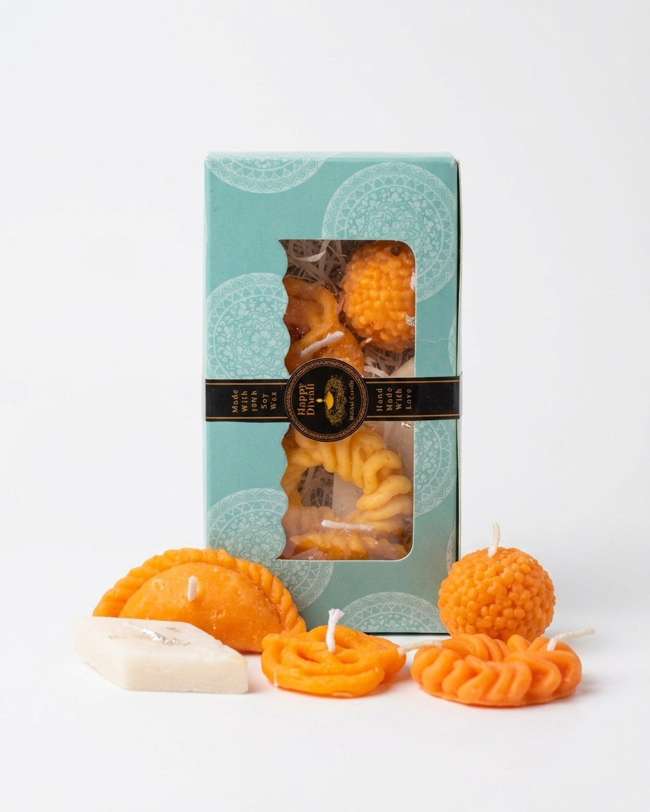 Festive Mithai Shaped Candles