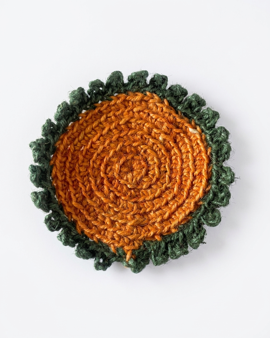 Natural Jute Coasters (4-Inch, Set of 6)