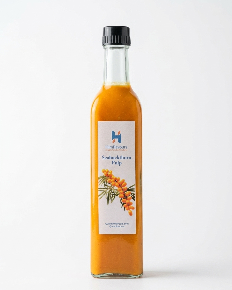 Sea Buckthorn Pulp – 100% Raw & Unwatered (Lahaul Valley)