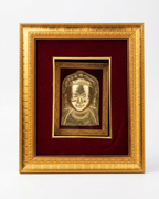 Framed Devta Mukh Metalcraft