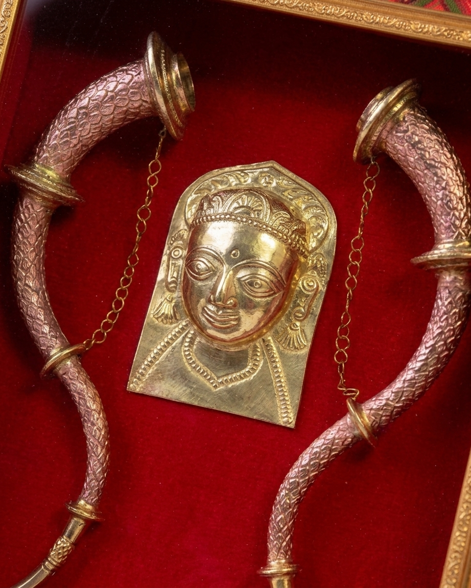 Framed Ransingha and Devta Mukh Metalcraft
