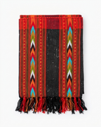 Black Woolen Handloom Stole – Triple-Patti