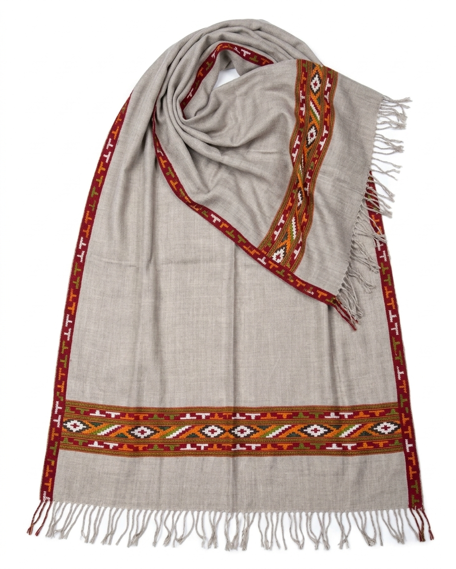 Pure Sheep Wool Kullu Shawl
