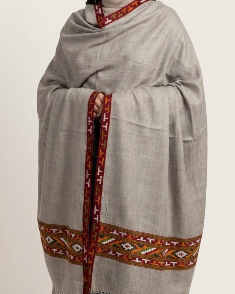 Pure Sheep Wool Kullu Shawl