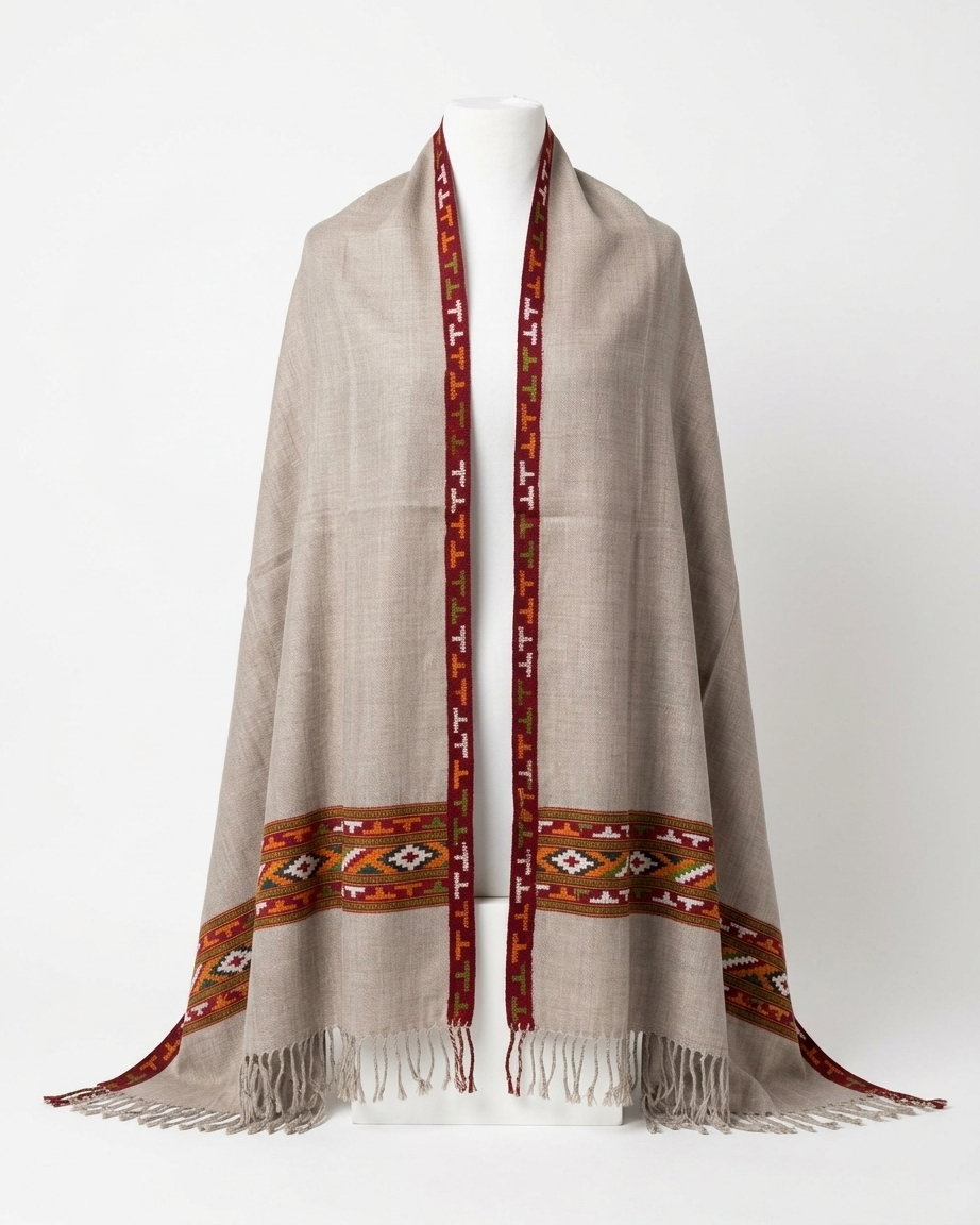 Pure Sheep Wool Kullu Shawl