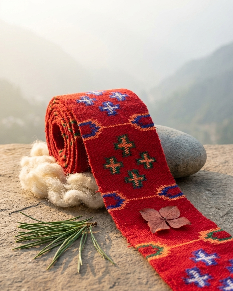 Kinnauri "Fool" Design Border Patti