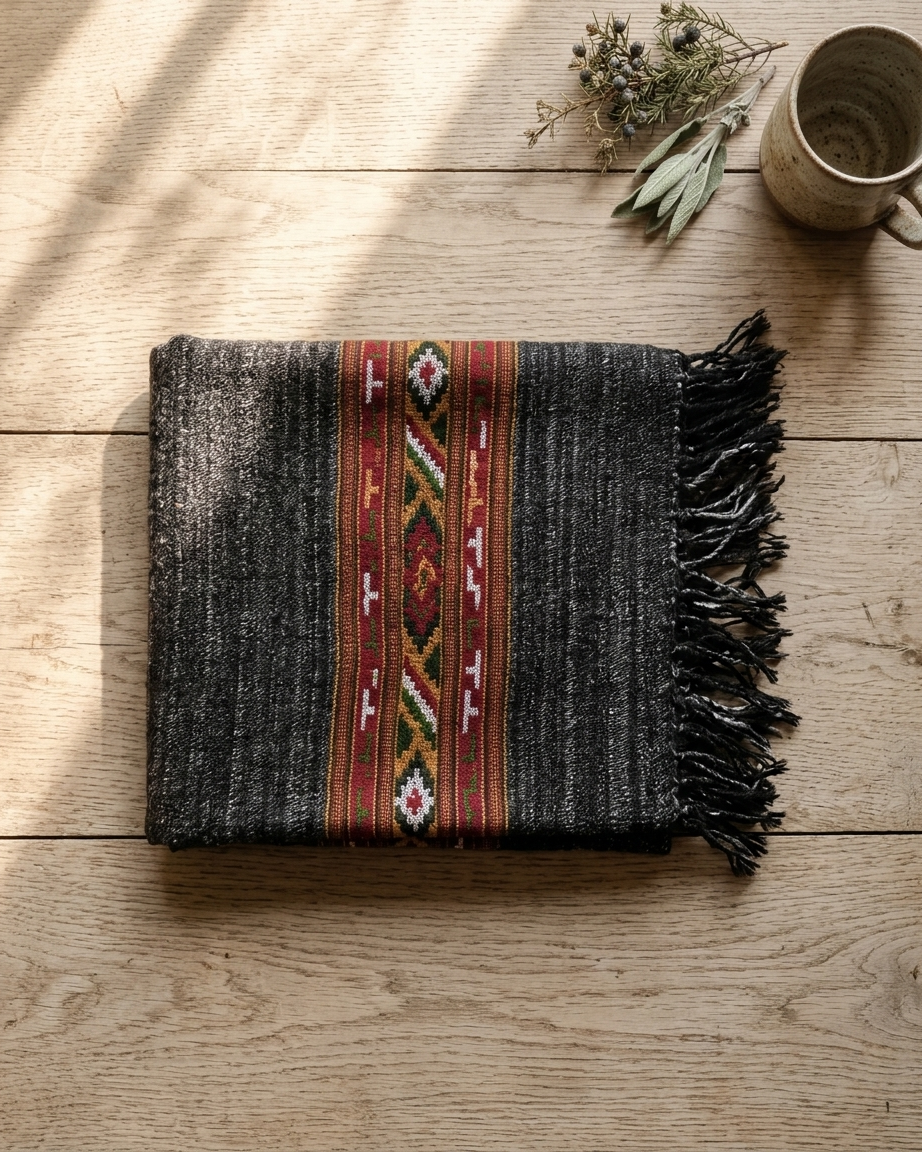 Kullu Handwoven Woollen Shawl