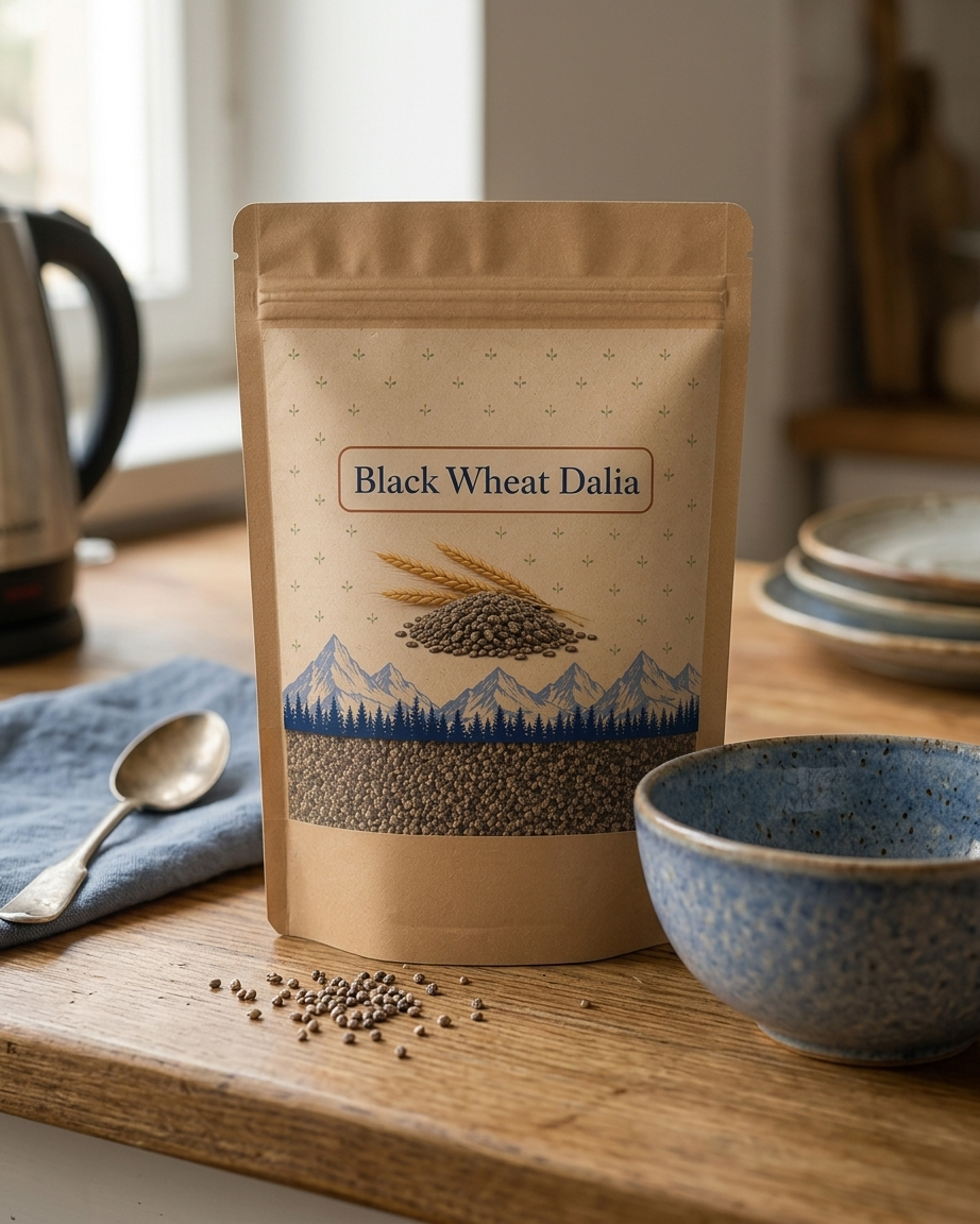 Himalayan Black Wheat Daliya Anthocyanin-Rich Supergrain