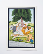 Parvati Offering Bhang to Shiva