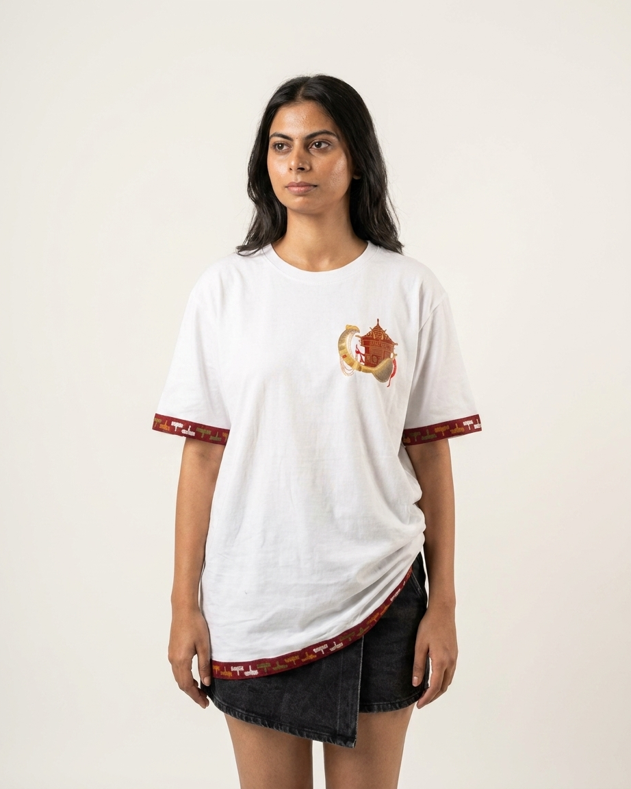 Himachali Oversized Kullu Patti T-Shirt (240 GSM)