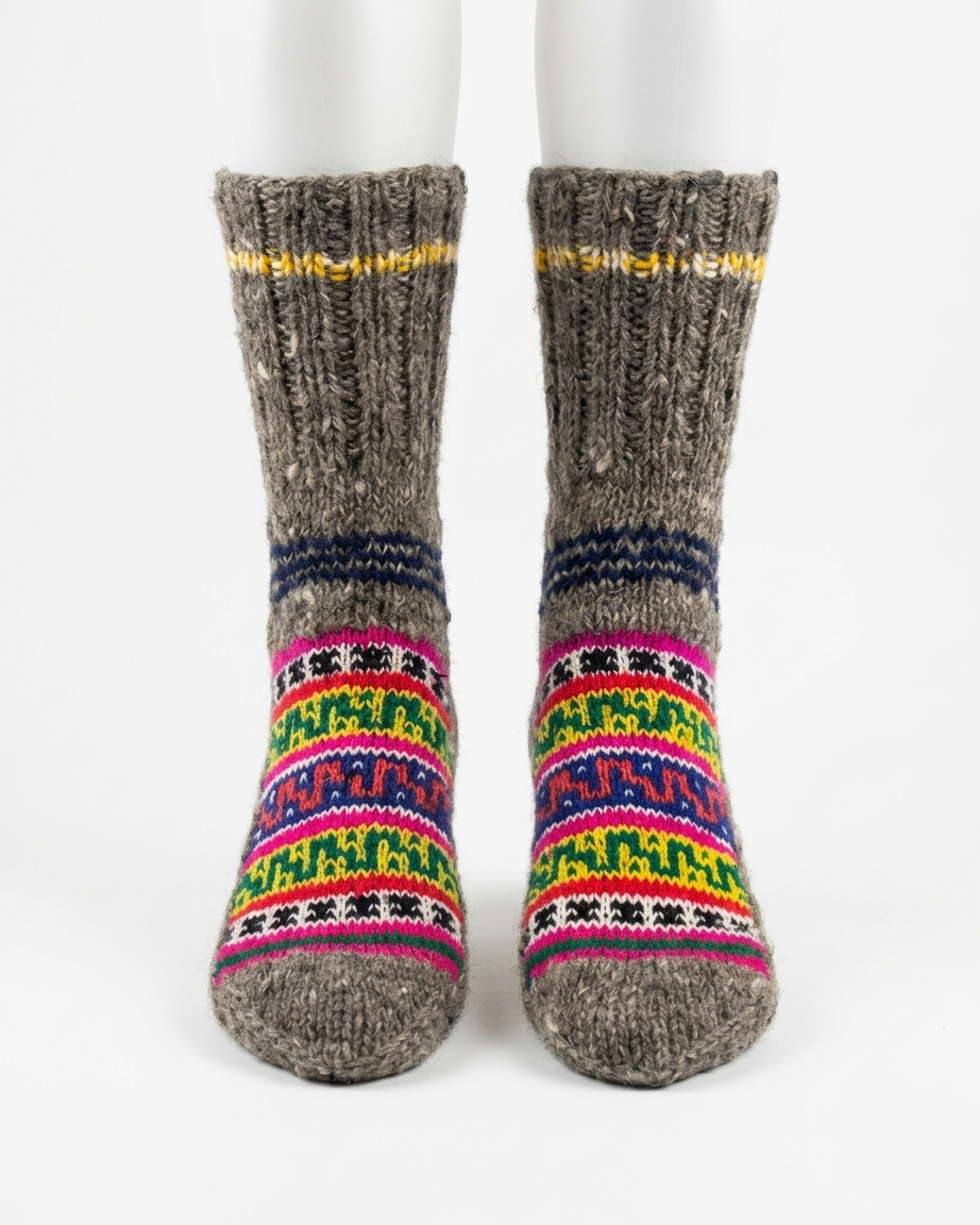 Lahauli GI-Tagged Woolen Socks – Hand-Knitted Socks
