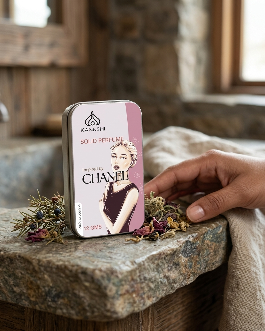 Kankshi Solid Perfume – Natural Beeswax Fragrance Balm