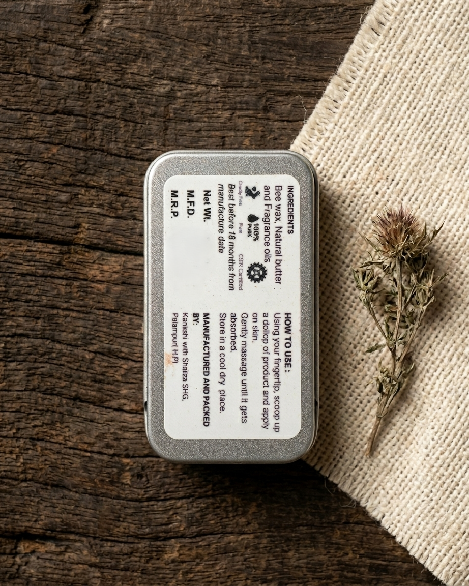 Kankshi Solid Perfume – Natural Beeswax Fragrance Balm