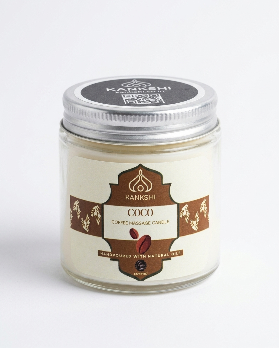 Kankshi Coco Coffee Massage Candle – Handpoured Natural Wellness