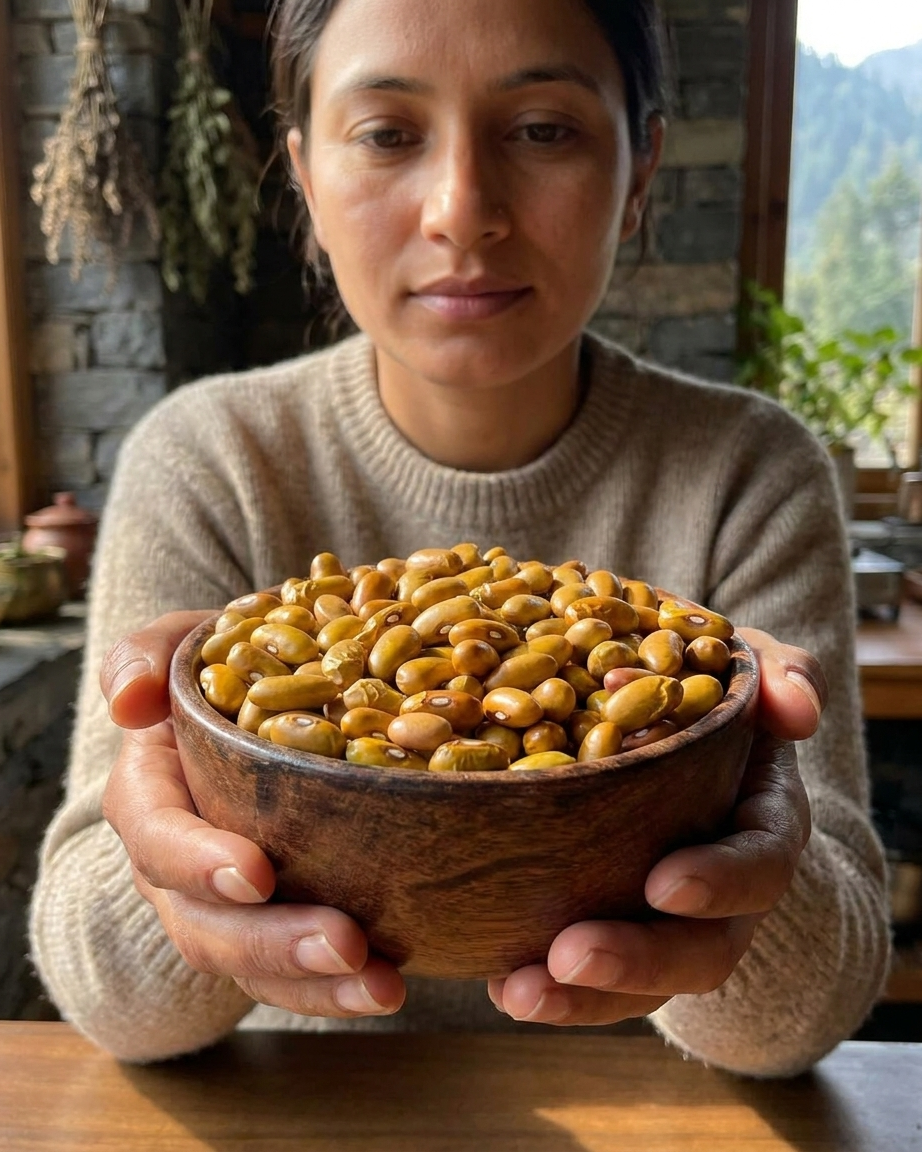500g pack of Kinnauri Peela Rajmah natural Himalayan yellow kidney beans