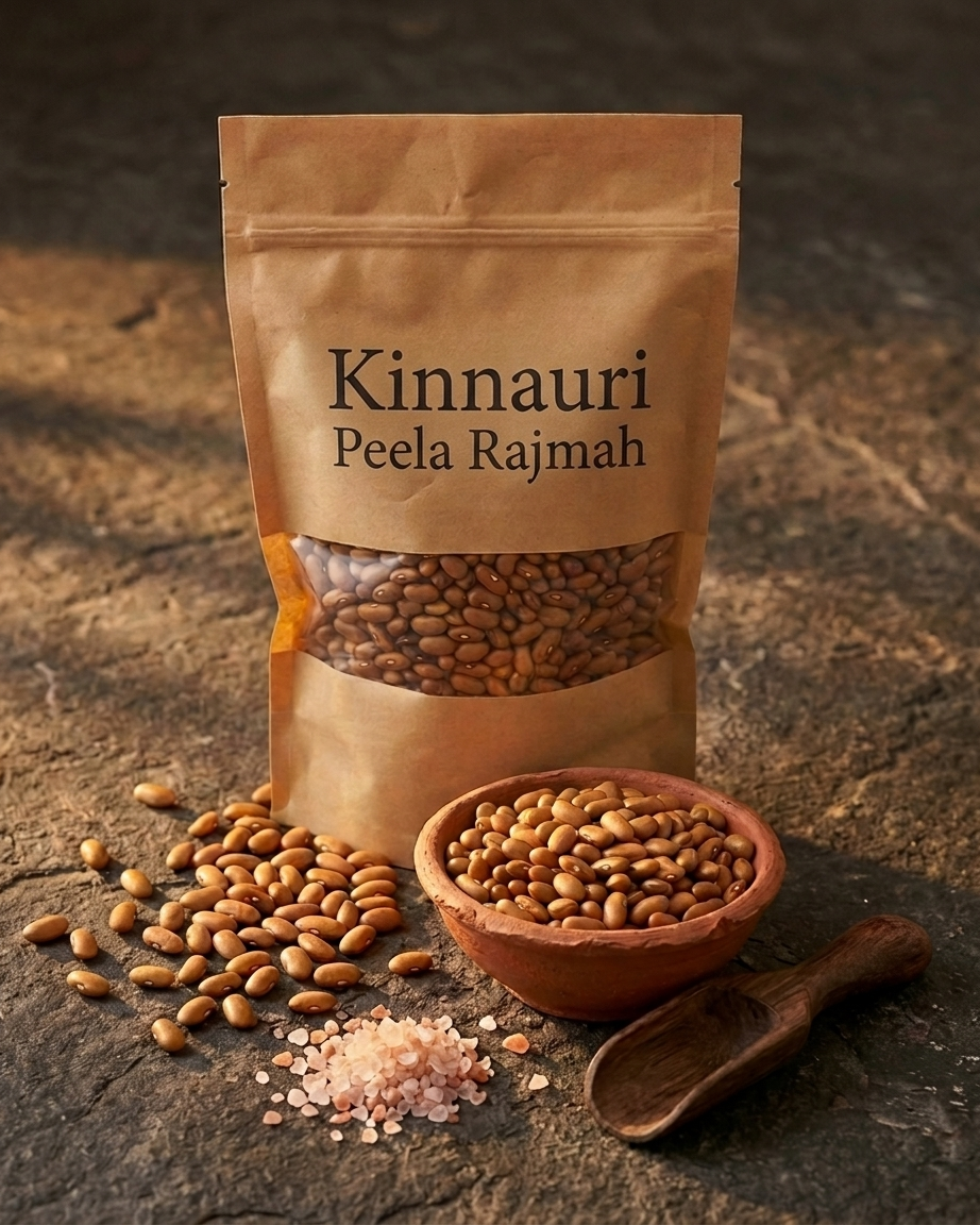 Kinnauri Peela Rajmah yellow kidney beans used in traditional Himachali rajmah curry