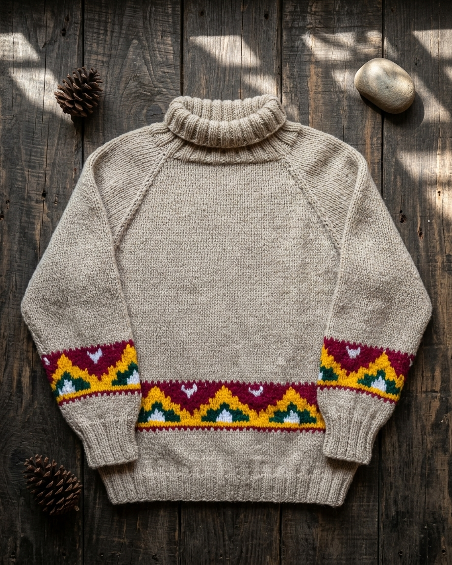 Kullu Patti Hand Knitted Sweater (Merino Wool)