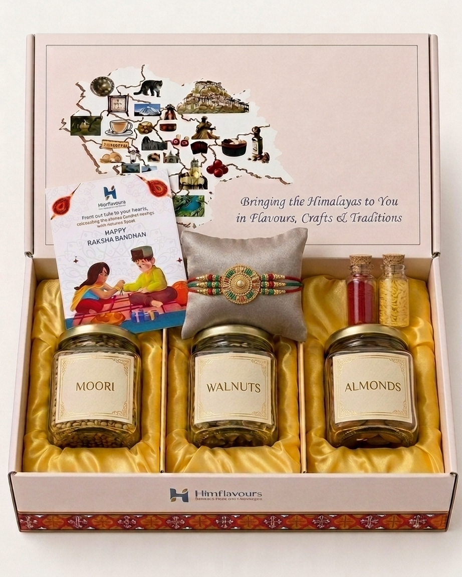 Rakhi Gift Box with Moodi, Walnuts & Almonds