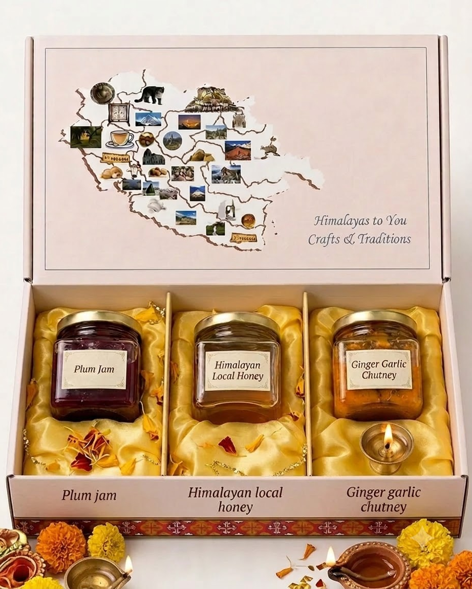 Plum Jam, Honey & Garlic Chutney Gift Pack