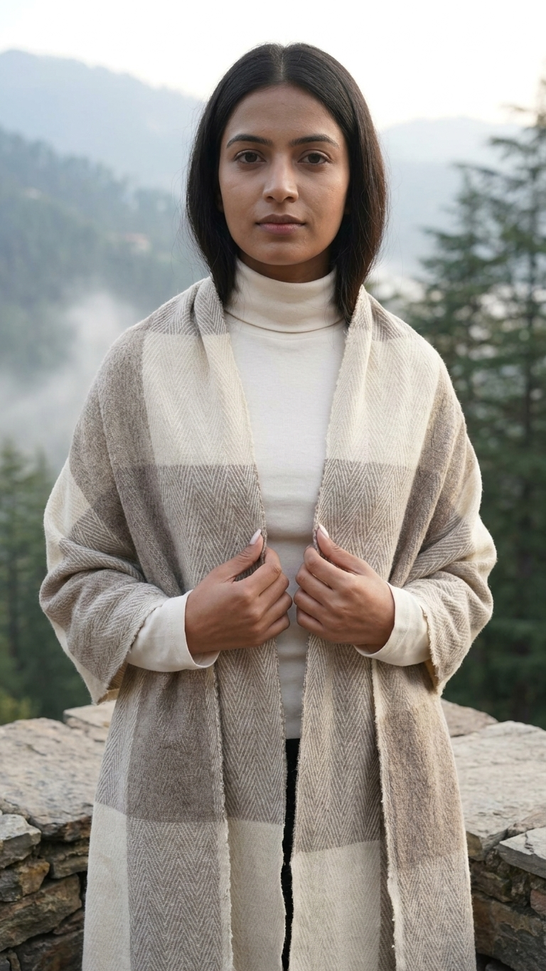 Pure Angora Wool Stole